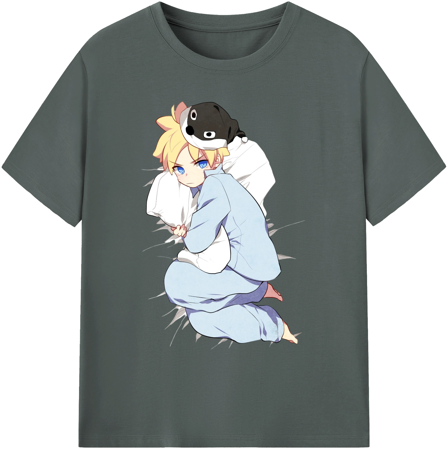 （画像用） NARUTO -ナルト- うずまき ナルト Uzumaki Naruto 綿100％ メンズ半袖Tシャツ｜肌触りやわらか＆通気性